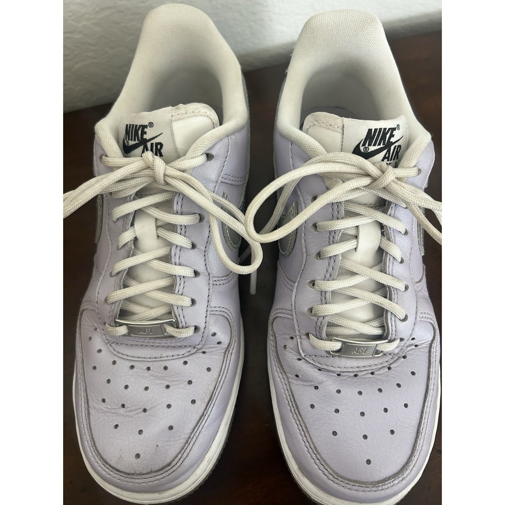 Nike Air Force 1 Low Oxygen Purple Silver CI9912-500 Women's Size 6.5 Pre-owned - Picture 8 of 9